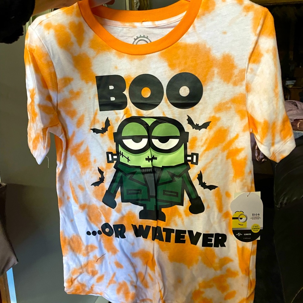 New Kids Minions Halloween Tshirt size 8